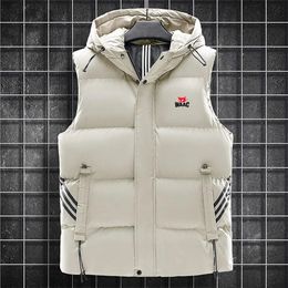 Herenjassen Golf donsjack herenjas vest herfst en winter modieuze heren outdoor winddicht en warm donsjack vest met capuchon 231108