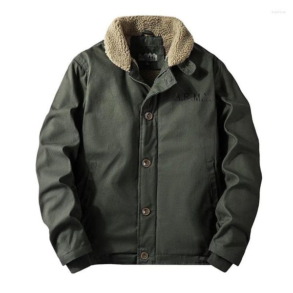 Vestes pour hommes bonne qualité mâle décontracté polaire vêtements d'hiver vêtements hommes manteaux Bomber laine doublure chaude Parkas Dwon 5XL