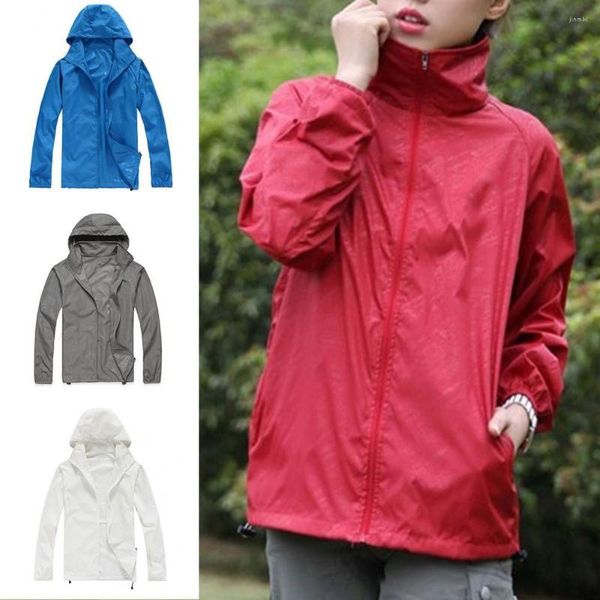 Vestes pour hommes Great Men Coat Smooth Unisex Casual Sunscreen Outdoor Outwear Jacket Hat
