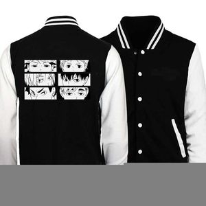 Vestes pour hommes Haikyuu ICS Anime Karasuno Veste de baseball Manteau Noir Blanc Slim Fit University Varsity Manteaux Uuniform Moto BomberMen's