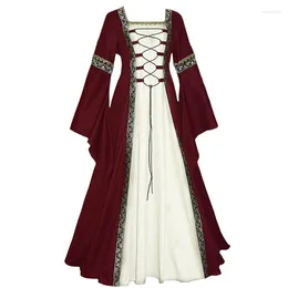 Vestes pour hommes Halloween Femmes Cour Médiévale Européenne Fantaisie Vampire Cosplay Costume Carnaval Vintage Sans Bretelles À Manches Longues Reine Élégante