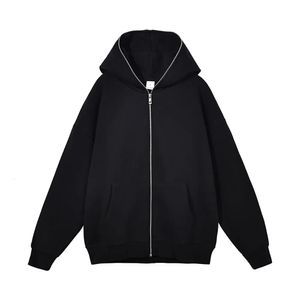 Vestes pour hommes Harajuku veste sweats hommes sweats à capuche zippés rétro à manches longues surdimensionné noir sweat à capuche manteaux 231009