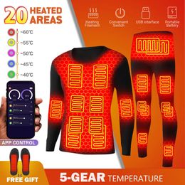 Vestes pour hommes Sous-vêtements thermiques chauffants Sous-vêtements chauffants d'hiver Costume Veste de moto Costume USB Vêtements chauffants électriques Pantalons thermiques chauffants 231016