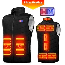 Giacche da uomo Gilet riscaldato Uomo Cappotto invernale Abiti caldi con riscaldamento Senza maniche Giacca riscaldata esterna Uomo USB in Capispalla Bodywarmer 6XL 231128