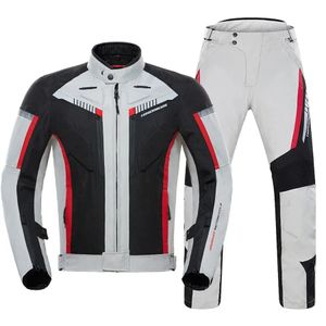 Vestes pour hommes Herobiker Veste de moto imperméable Homme Veste de course Pantalon de moto portable Veste de moto avec protection EVA 230928