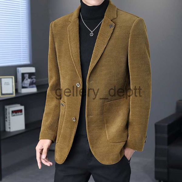 Vestes pour hommes Blazer de haute qualité Hommes Version coréenne de la tendance de la mode Simple Casual Business Elite Rassemblement Meilleur homme Gentleman Costume Veste J230922