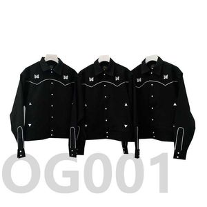 Vestes pour hommes Aiguilles version haute papillon couture brodée veste de costume polyvalente pour hommes et femmes de la même marque de mode