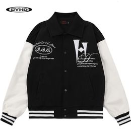 Chaquetas de hombre Hip Hop Baseball Bomber Jacket Streetwear Borduren Brief Lederen Mouw Patchwork Varsity Jas Harajuku Mode Jassen 230715