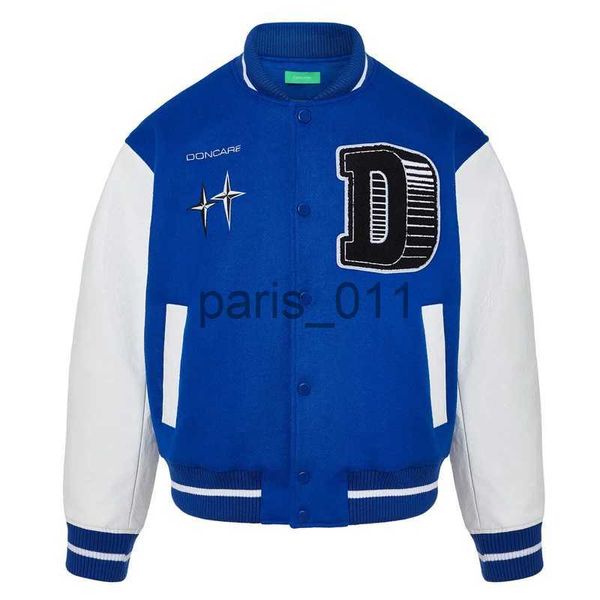 Chaquetas para hombre Chaqueta de béisbol con parches bordados con letras de piel de Hip Hop Chaqueta de bombardero universitaria informal Harajuku para hombre Chaqueta estilo universitario para mujer x1016