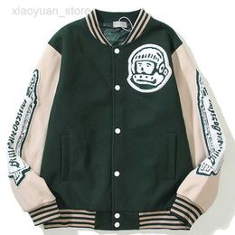 Chaquetas de hombre Hip Hop Men Varsity Jacket Harajuku Vintage Bomber Jackets Astronaut Loose Sport Baseball Uniform Boyfriend Style Streetwear Nuevo HKD230710
