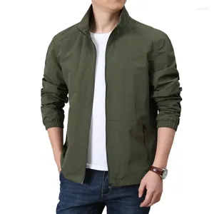 Vestes pour hommes Hip Hop Streetwear Veste Printemps Hommes À Capuche Tendance Mince Couleur Solide Homme Manteaux Occasionnels Sport Automne Noir Coupe-Vent