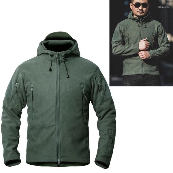 Chaquetas de Hombre con capucha de lana cálido TAD espesar abrigos térmicos Joggers prendas de vestir casuales Ropa militar Hombre rompevientos Ropa XXXL