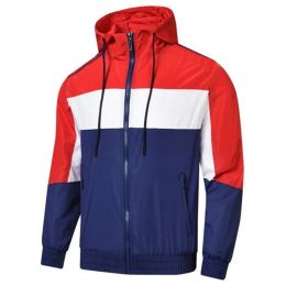 Herenjassen Hoodie Sweatshirt Hardloopjack Street Fashion Multi Color Coat Voetbal Trainingsshirt M-4XL Aziatische maat dunne jas