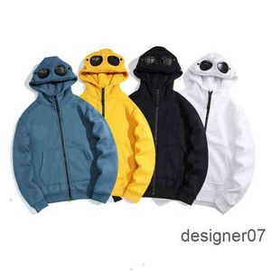 Chaquetas para hombres Sudaderas con capucha Diseñador euroamericano CP Piedra Sudaderas Pura Personalidad simple Hombres Mujeres Tendencia Paño sanitario Jaet Sombrero Vidrio