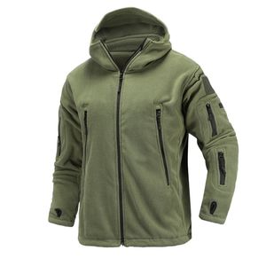 Herenjacks jagen wandelen Amerikaanse militaire winter thermisch fleece tactisch jasje buitenshuis sport capuchon jas Militar Outdoor Army Jackets S-2XL 220826