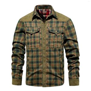 Vestes pour hommes veste printemps et automne design de mode Plaid bouton à manches longues manteau streetwear occasionnel de vêtements de port formel s-xxxl