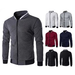 Vestes pour hommes Jaket Kasual Kerah Berdiri Ritsleting Mewah Kualitas Tinggi Baru Mantel Penahan Angin Jalanan Pria Pakaian Luar Tebal Laris 230904