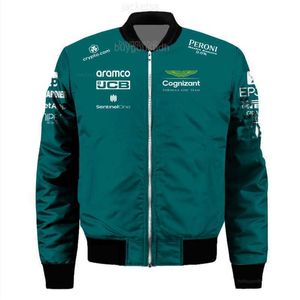 Vestes pour hommes Jaket Tim Aston Martin 2024 Jaket F1 Resmi Jaket Bersepeda Moto Formule 1 Jaket Pilot Alonso Jaket Balap Motor