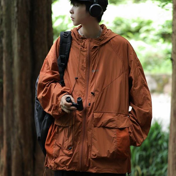 Vestes pour hommes japonais en plein air Couple Protection solaire veste été léger respirant UV pardessus vêtements masculins