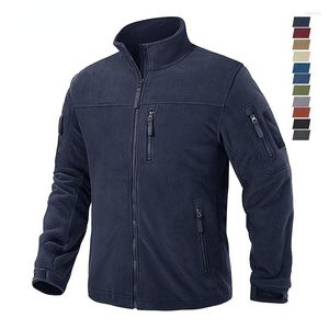 Chaquetas para hombre JUMPSNOW, chaqueta táctica de lana para hombre, abrigo de invierno con cuello levantado y múltiples bolsillos, abrigo de campo militar para trabajo al aire libre, abrigo cálido