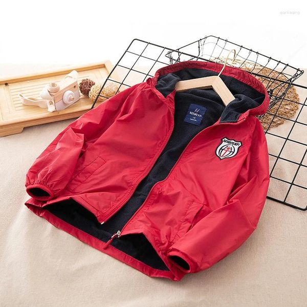 Chaquetas para hombres Niños Niñas Niño Fleece Abrigo Cálido Color Sólido Cremallera Con Capucha Moda Casual Impermeable A Prueba De Viento Deportes Al Aire Libre S-3XL