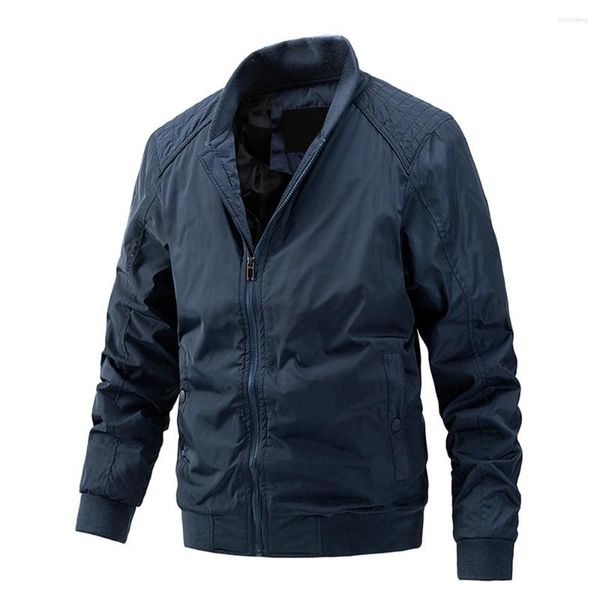 Vestes pour hommes Koodao pour hommes Casuals Manteau Plus Taille Mode Polyester léger Printemps et automne Kaki / Noir / Bleu / Vert