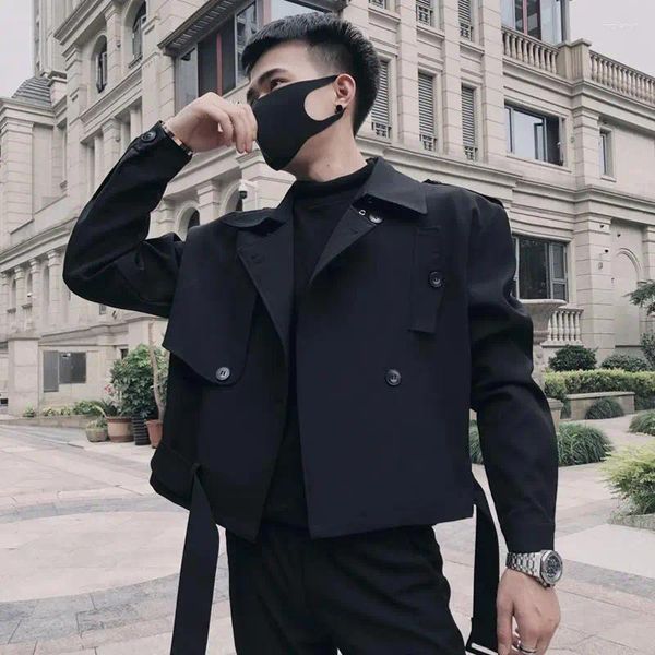 Vestes pour hommes Veste coréenne en velours côtelé 2023 Slim Fashion Retro Overcoat Hommes Streetwear Lâche Automne et hiver Style décontracté