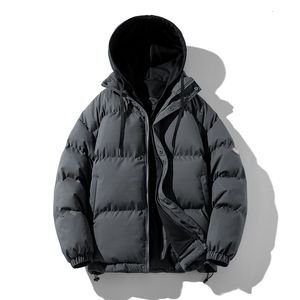 Vestes pour hommes Veste d'hiver coréenne Streetwear Couple pour hommes et femmes vêtements d'extérieur à capuche épaissir manteau chaud veste bouffante surdimensionnée avec capuche 221123