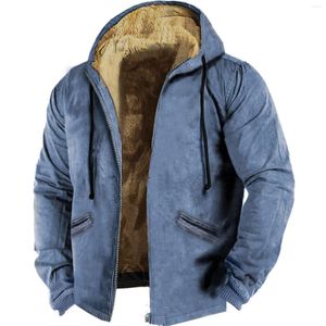 Vestes pour hommes manteaux épaissir chaud fermeture éclair manches longues sweats à capuche sport décontracté polaire manteau noir à capuche hommes femmes veste