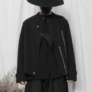 Vestes pour hommes grandes vestes décontractées mode japonaise conception de fermeture éclair personnalisée