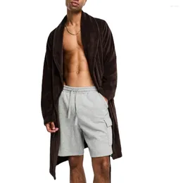 Vestes pour hommes grande taille vêtements de maison hommes pyjamas à lacets à manches longues velours mâle peignoir matin robe