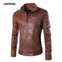 Vestes pour hommes LASPERAL 2017 Hiver Hommes Moto Biker Veste En Cuir Hommes Jaqueta de couro Masculina Veste En Cuir Manteaux Outwear Plus La Taille Z230710