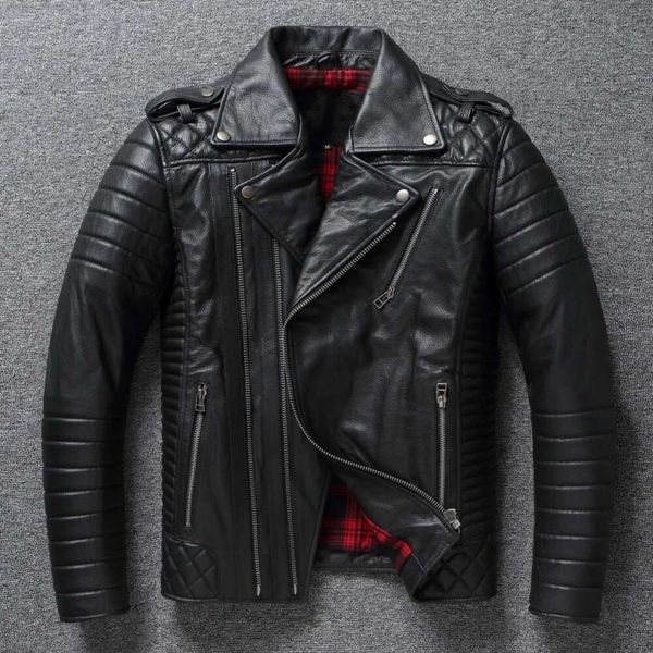 Vestes pour hommes Veste en cuir hommes hiver moto fermeture éclair PU hommes revers col décontracté mode rue automne manteau noir S-5XL veste de créateur veste de motard 960 95