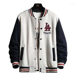 Mannen Jassen Brief Borduren Varsity Jacket Mannen Hip Hop Streetwear Losse Baseball Harajuku Geribbelde Mouwen College Jassen Big Size 5XL