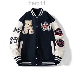 Vestes pour hommes Lettre Veste en cuir College Hop Harajuku Bone Varsity Unisexe Bomber Streetwear Hip Patchwork Baseball Femmes Vestes Manteaux Hommes 230531 F9PB