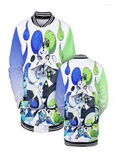 Vestes pour hommes Lianshuo 2022 Clown 3D Impression Mode Casual Hip Hop Street Veste de baseball en molleton pour hommes Top Printemps Automne