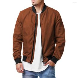 Vestes pour hommes Veste de bombardier légère Printemps Automne Coupe-vent doux Manteau de survêtement Hommes Mode coréenne Streetweat