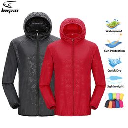 Casacos Masculinos LNGXO Masculino Feminino Caminhada Jaqueta Unissex Impermeável Secagem Rápida Acampamento Jaqueta Vento Trekking Ao Ar Livre Escalada Capa de Chuva Anti UV Roupa 230803