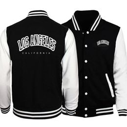 Herenjassen Los Angeles California USA Stad Retro Letter Herenkleding Losse mode Honkbaluniform Outdoor Biker Reisjas Herenjas 231206