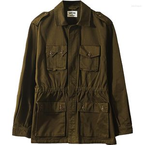 Chaquetas para hombres M43 Chaqueta de campo suelta Multi-bolsillos Militar Biker Vestido de batalla Uniforme Primavera Otoño Abrigo 2023 Vintage para hombre