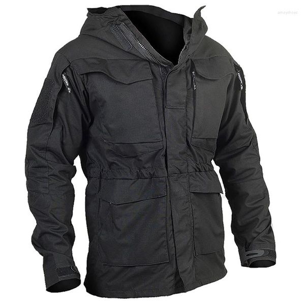 Chaquetas para hombre M65, ropa militar, rompevientos táctico informal, gabardina impermeable para hombre, abrigo de piloto de vuelo, Sudadera con capucha, chaqueta de campo militar para hombre