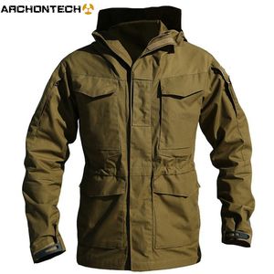 Herenjassen M65 UK US Army Kleding Windjack Militaire Veldjassen Heren Winter/Herfst Waterdicht Flight Pilot Coat Hoodie Vijf kleuren 230807