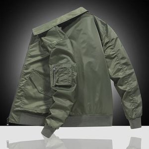 Chaquetas para hombres MA1 Pilot Coat American Vintage Motorcycle Riding Top Casual Primavera y otoño Ropa de trabajo Polo Neck Chaqueta de béisbol 230928