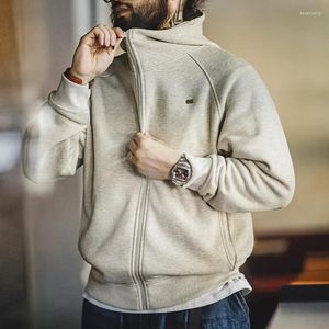 Chaquetas para hombres Maden 2023 Otoño Invierno Casual Copo de nieve Gris Sudadera con capucha Cómodo acolchado con cremallera Abrigo deportivo Chaqueta cálida de gran tamaño