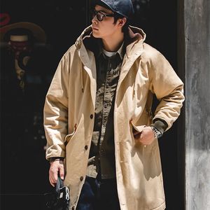 Männer Jacken Maden Amerikanischen Retro N2 Deck Gepolsterte Jacke Dicke Warme Mit Kapuze Parka Männlichen Winter Mantel Lange Lose Vintage Herren tragen 2023 231016