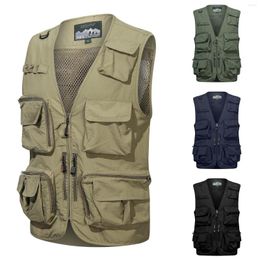 Herenjacks mannelijke herfst winter katoen ritssluiting soild kleur gewassen militaire buitenvest tops eenvoudige kwaliteit sport snel