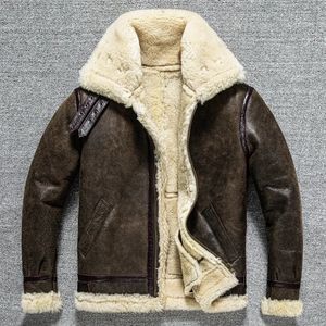 Vestes pour hommes veste de fourrure pour hommes. Manteau d'hiver en laine épaisse et chaude pour hommes. tissu de peau de mouton B3 de qualité. 231107