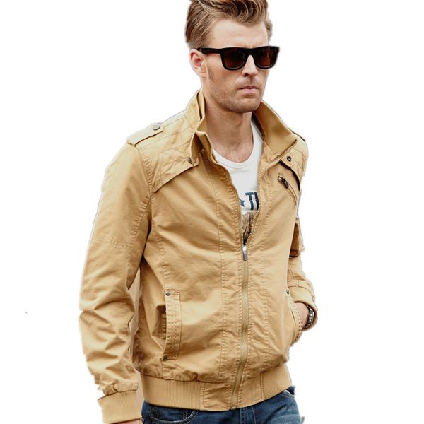 Chaquetas para hombres CHAQUETA MILITAR MASCULINA Estilo casual Ropa táctica Ejército Uniforme alemán Chaqueta para hombres Moda de otoño Verde Caqui Abrigo negro Abrigo 230207