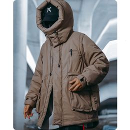 Vestes pour hommes Mantel Musim Dingin Pria Uniseks Yang Dapat Dilepas Jaket Puffer Pakaian Kelas Berat Universitas Harajuku Hiphop High Street Skokova 230904