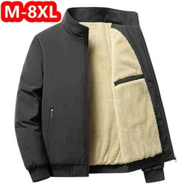 Herenjassen MANTLCONX est 8XL Winterjassen voor heren Dikke opstaande kraag Herenjassen Casual warm fleece Katoen Herenjassen Kleding Uitloper 231122